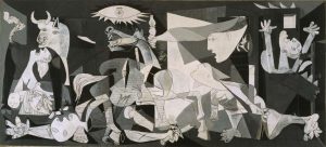 Tip persoonlijke ontwikkeling voor ondernemers geïnspireerd op Picasso's Guernica, over het belang van actie, de eerste stap (ihkv loopbaanbegeleiding)